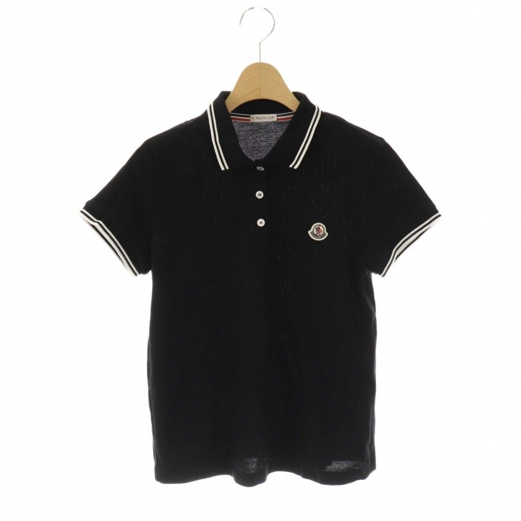 モンクレール MONCLER MAGLIA POLO ポロシャツ S ブラック ホワイト