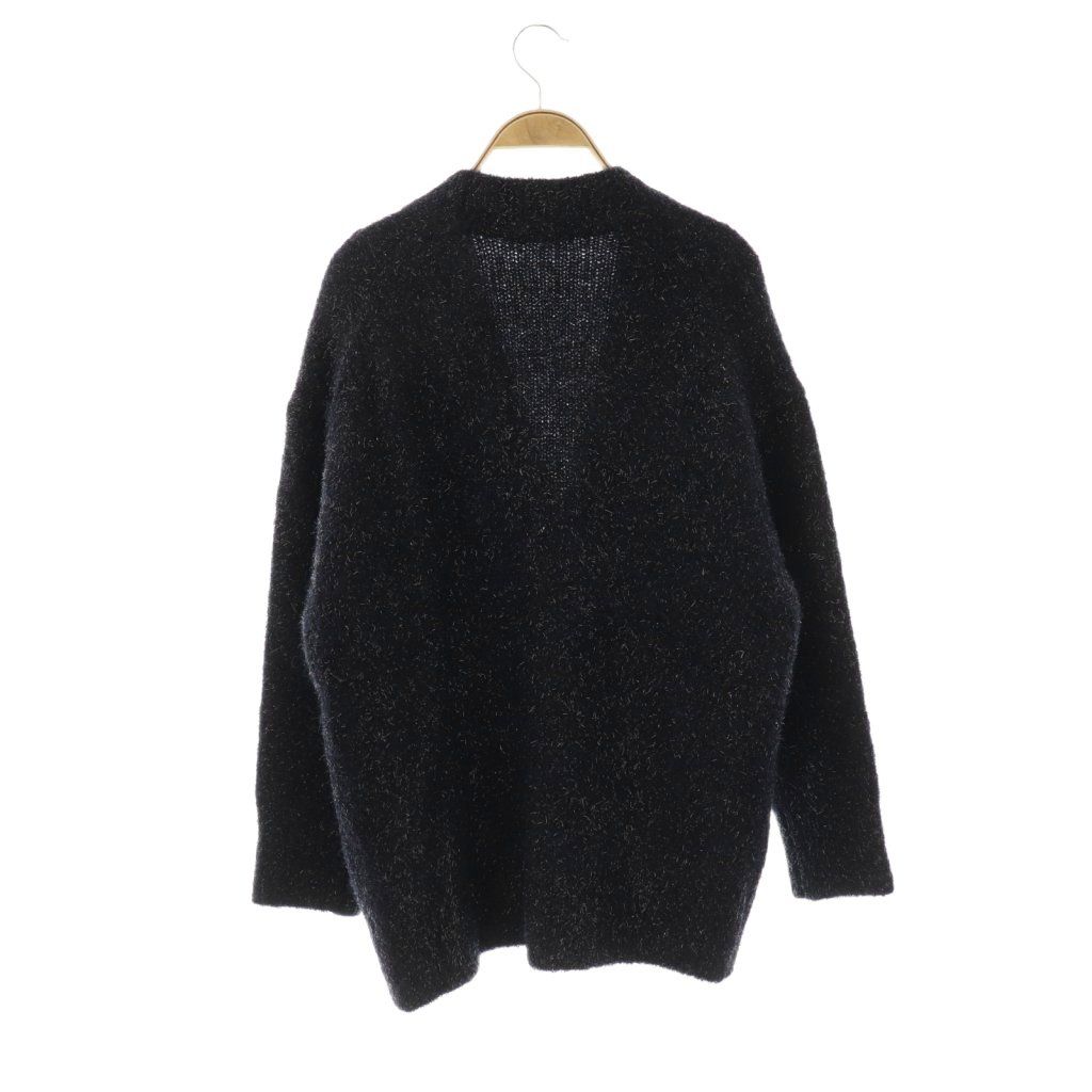 ヌキテパ NE QUITTEZ PAS! Alpaca Lurex Cardigan カーディガン ニット 長袖 ウール混 紺 NR OS SH