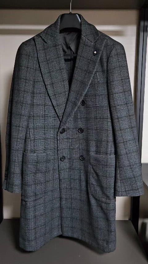 LARDINI(ラルディーニ) DAIZ MEN コラボ グレンチェック コート M