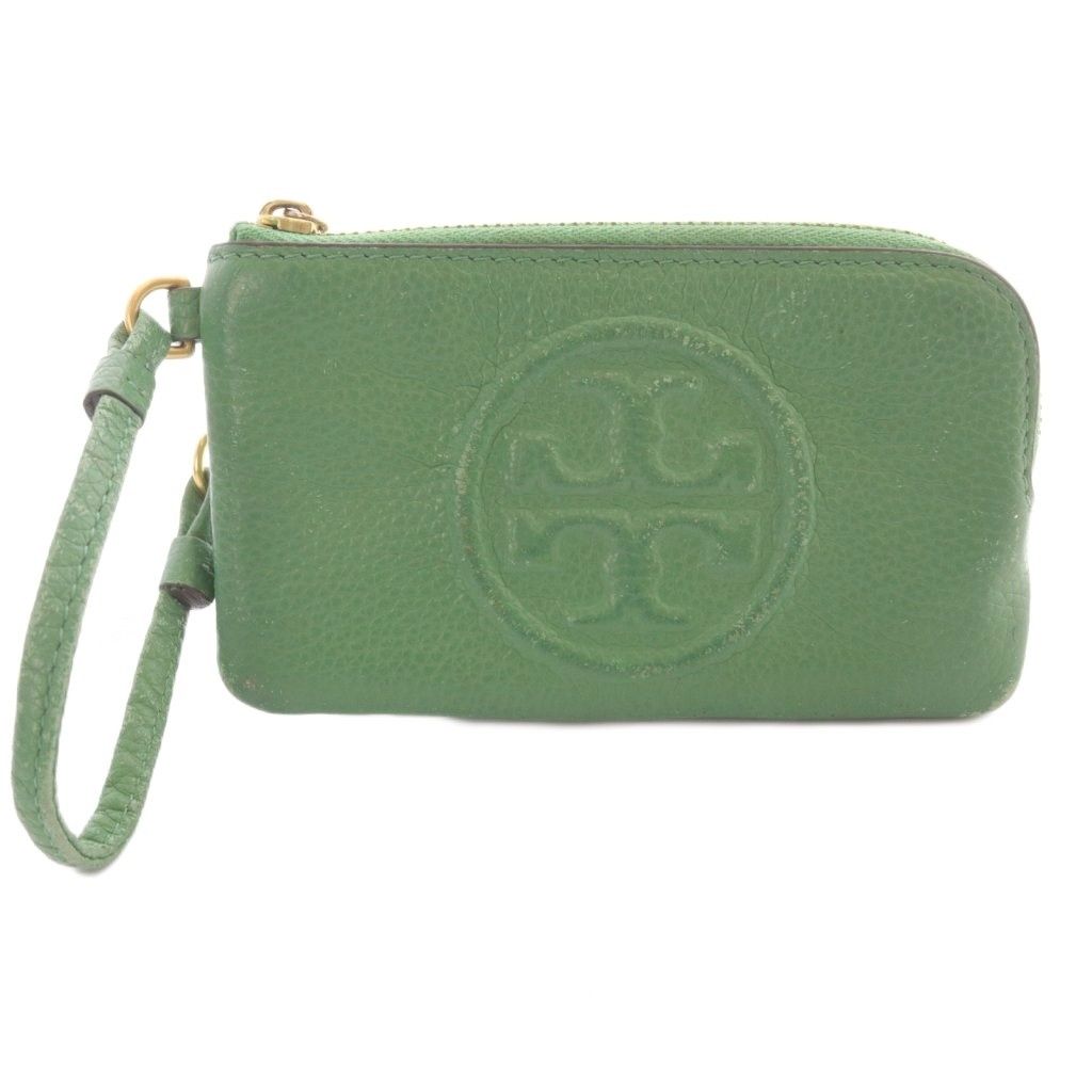 トリーバーチ TORY BURCH レザーコインケース ロゴ 緑 グリーン - メルカリ
