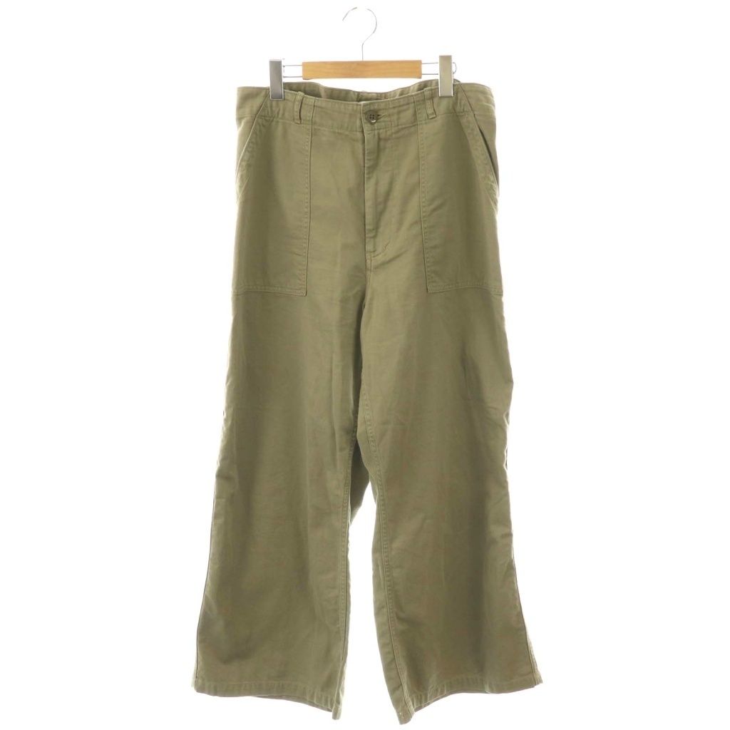 アティックバイジョンブル Attick by Johnbull 25 AW ミリタリーワイドパンツ AP STUDIO取り扱い S カーキ HK OS