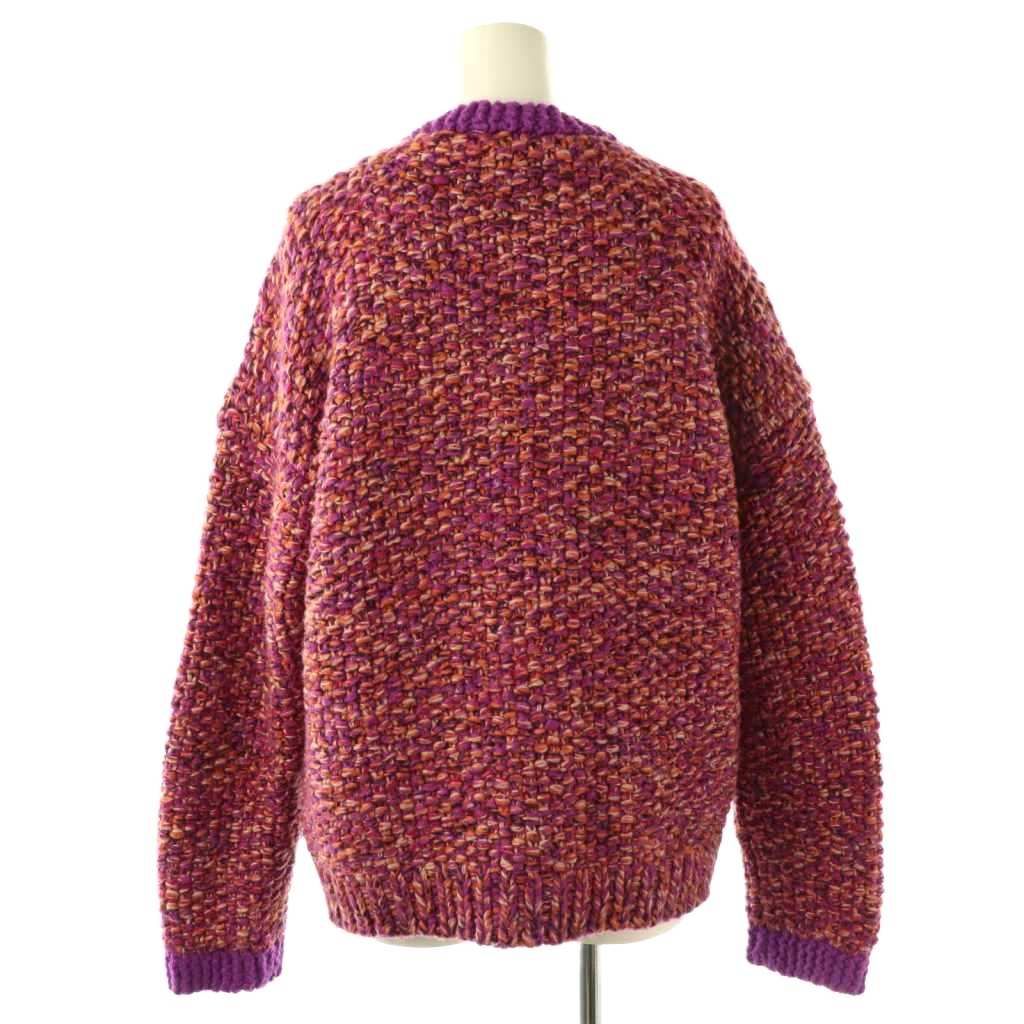 マディソンブルー 24 AW HAND KNITTED CUNKY KN CD カーディガン ニット XS パープル マルチ MB 244-8016 CX OS SH