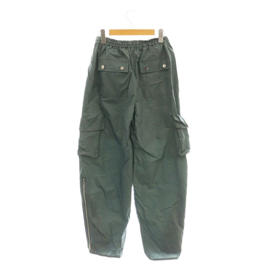 グレースコンチネンタル GRACE 25 SS ナイロンジップカーゴパンツ 36 ブルーグレー CX OS SH