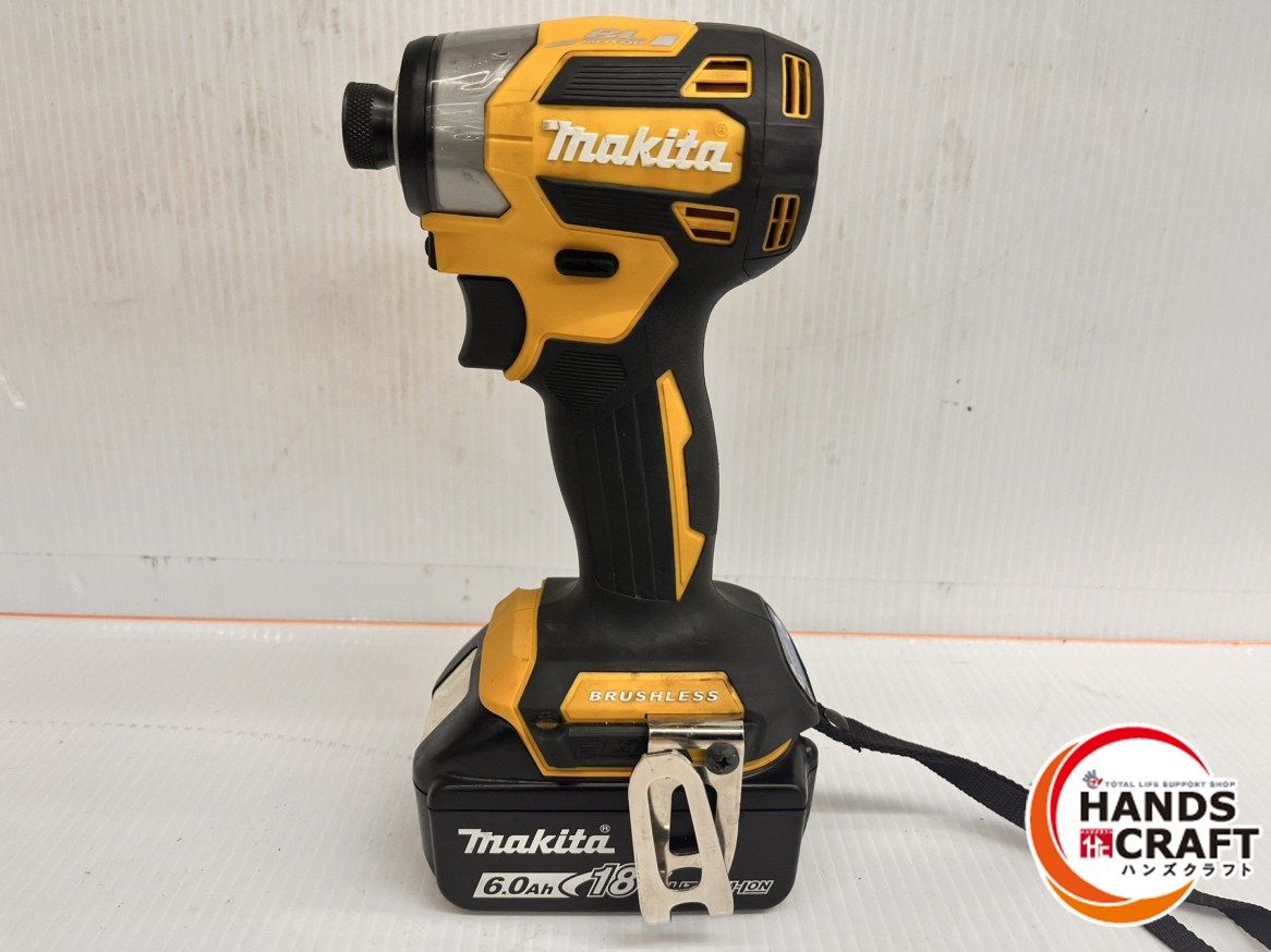 マキタ makita 18 V 充電式インパクトドライバ 6.0 Ah×2 充電回数3回4回 充電器付 品