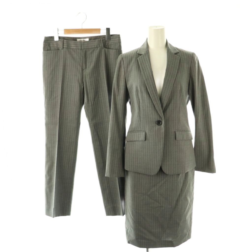 INDIVI スーツ ３点セット ジャケット パンツ スカート Sサイズ インディヴィ INDIVI スーツ ジャケット スカート パンツ 3点セット 36