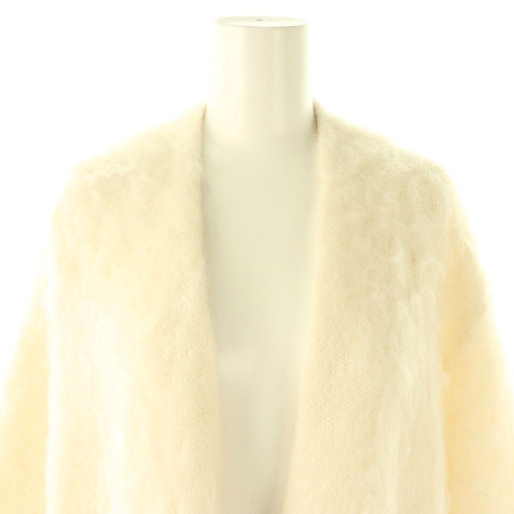  エイトン ATON オーバーサイズカーディガン ニット モヘヤ混 2 アイボリー CX OS カーディガン ボレロ アンサンブル トップス