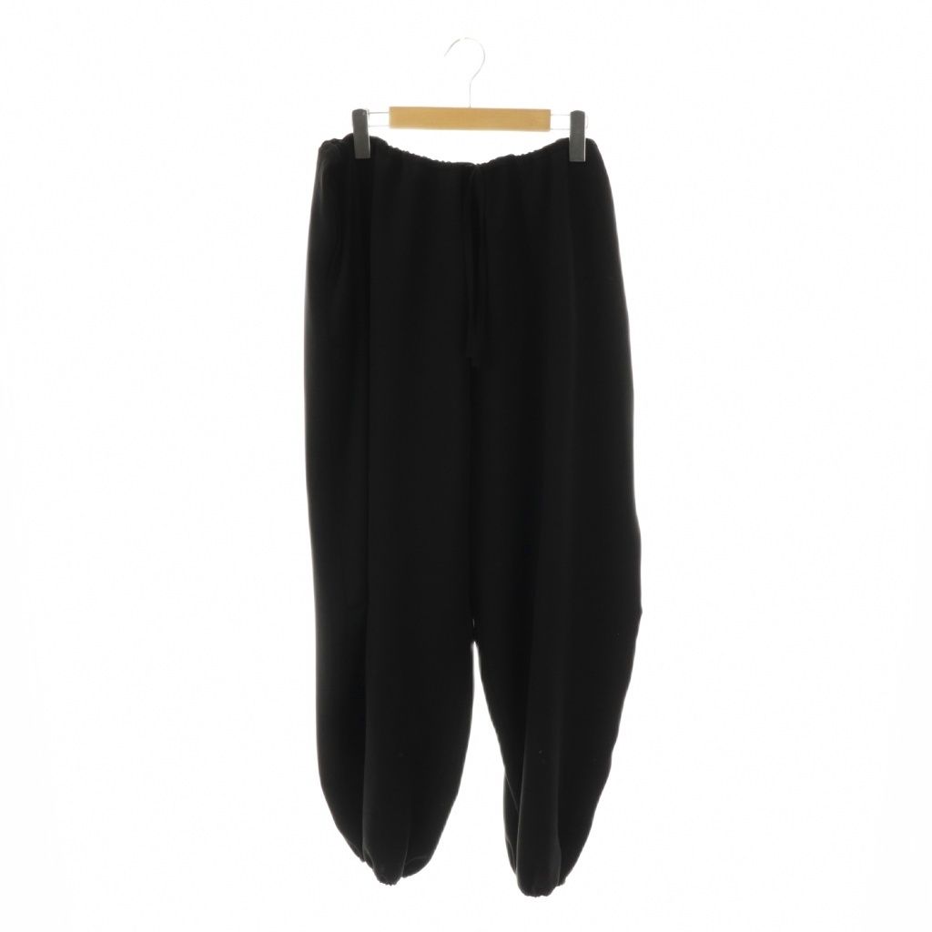 ミズイロインド mizuiro ind イージーバルーンパンツ ワイドパンツ ブラック DF OS