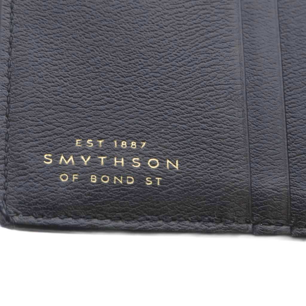 スマイソン SMYTHSON 財布 二つ折り レザー ブラック /YO18 - メルカリ