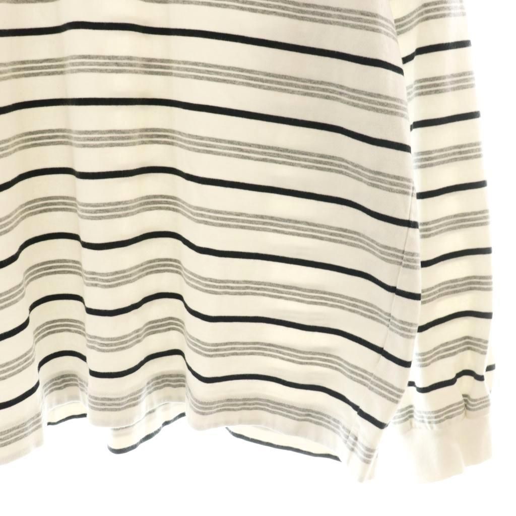 プリーズ plllllleeeasse 24SS multi stripe long sleeve pocket tee