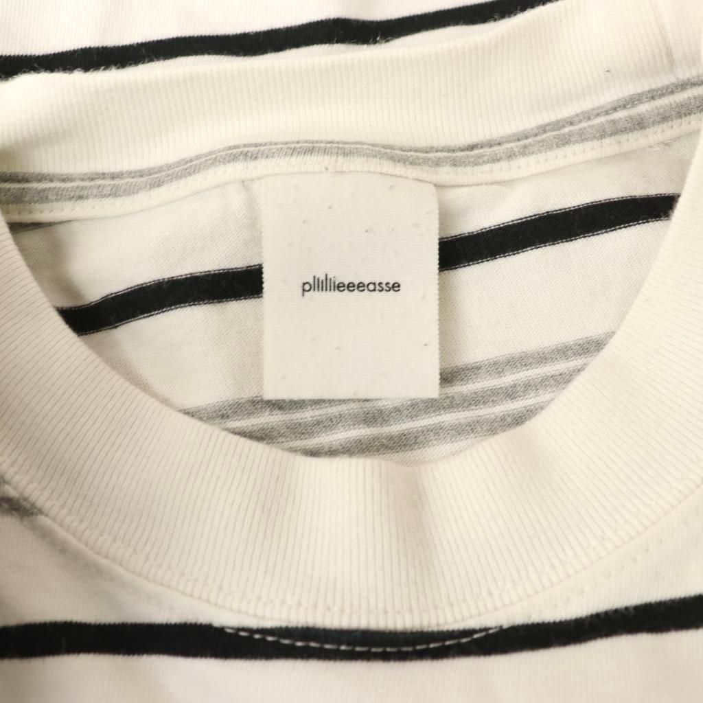 プリーズ plllllleeeasse 24SS multi stripe long sleeve pocket tee