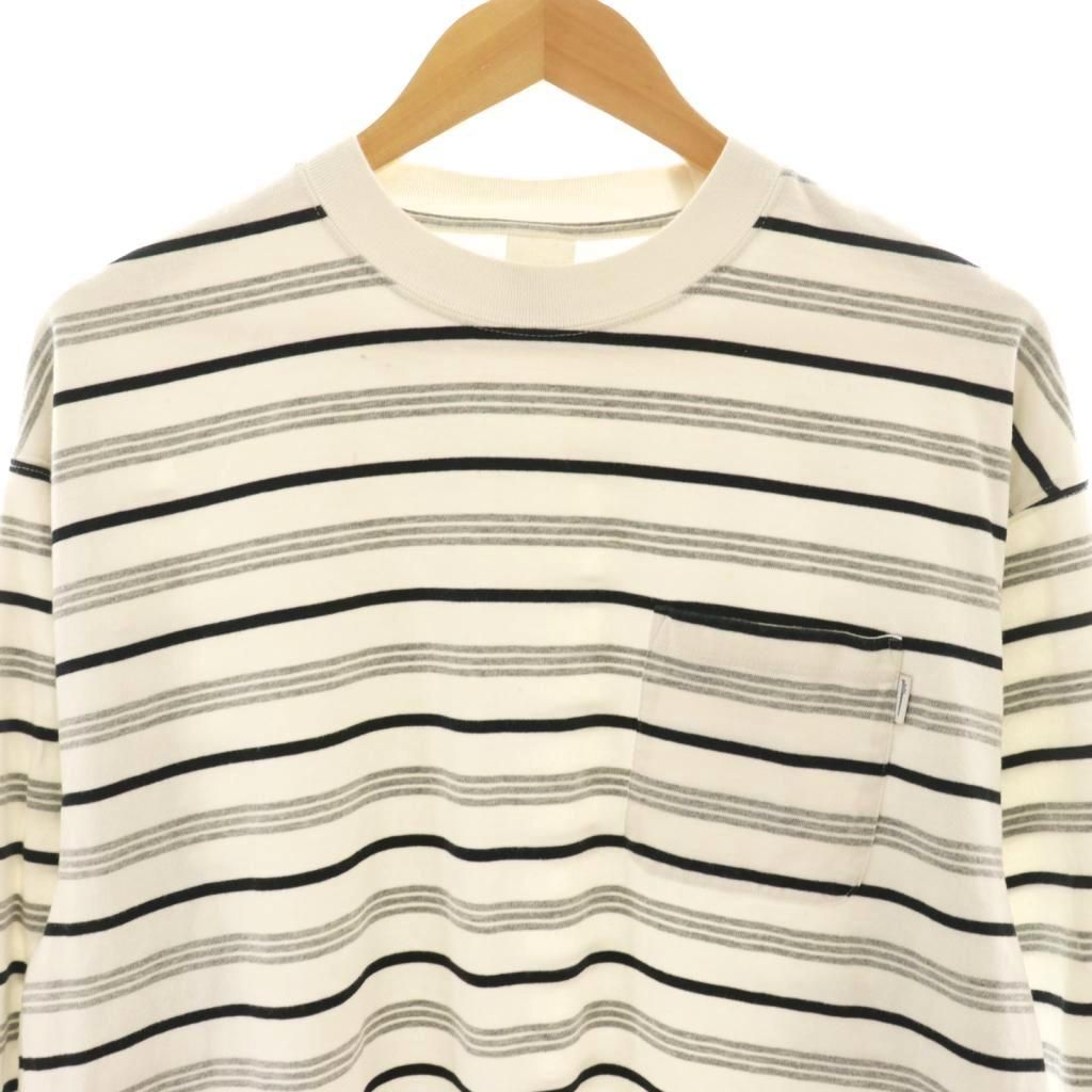 プリーズ plllllleeeasse 24SS multi stripe long sleeve pocket tee