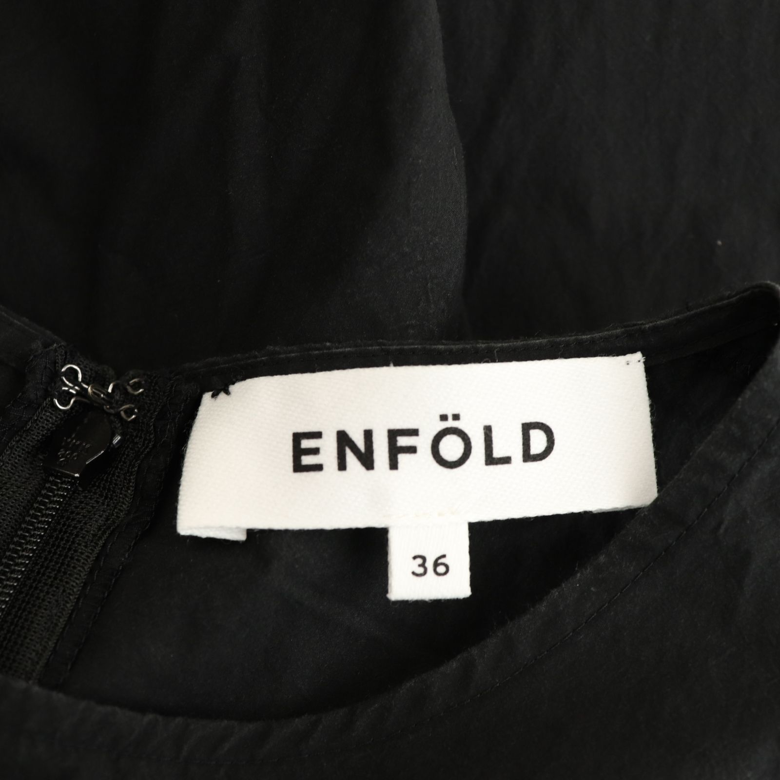 エンフォルド ENFOLD Washedタイプライターワンピース ロング 36