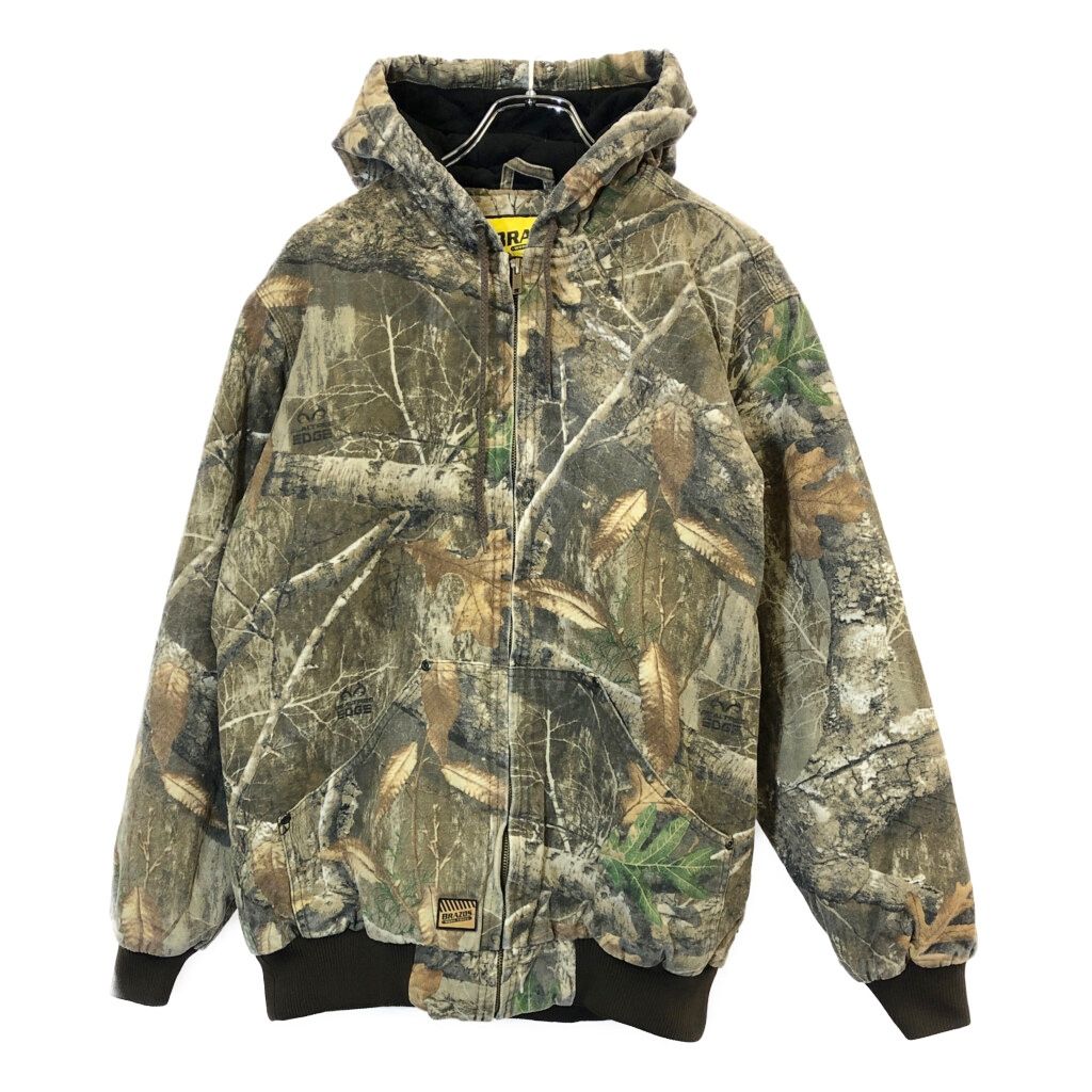 BRAZOS リアルツリーカモ ワークジャケット アウトドア 迷彩 メンズ M 古着 V 8645