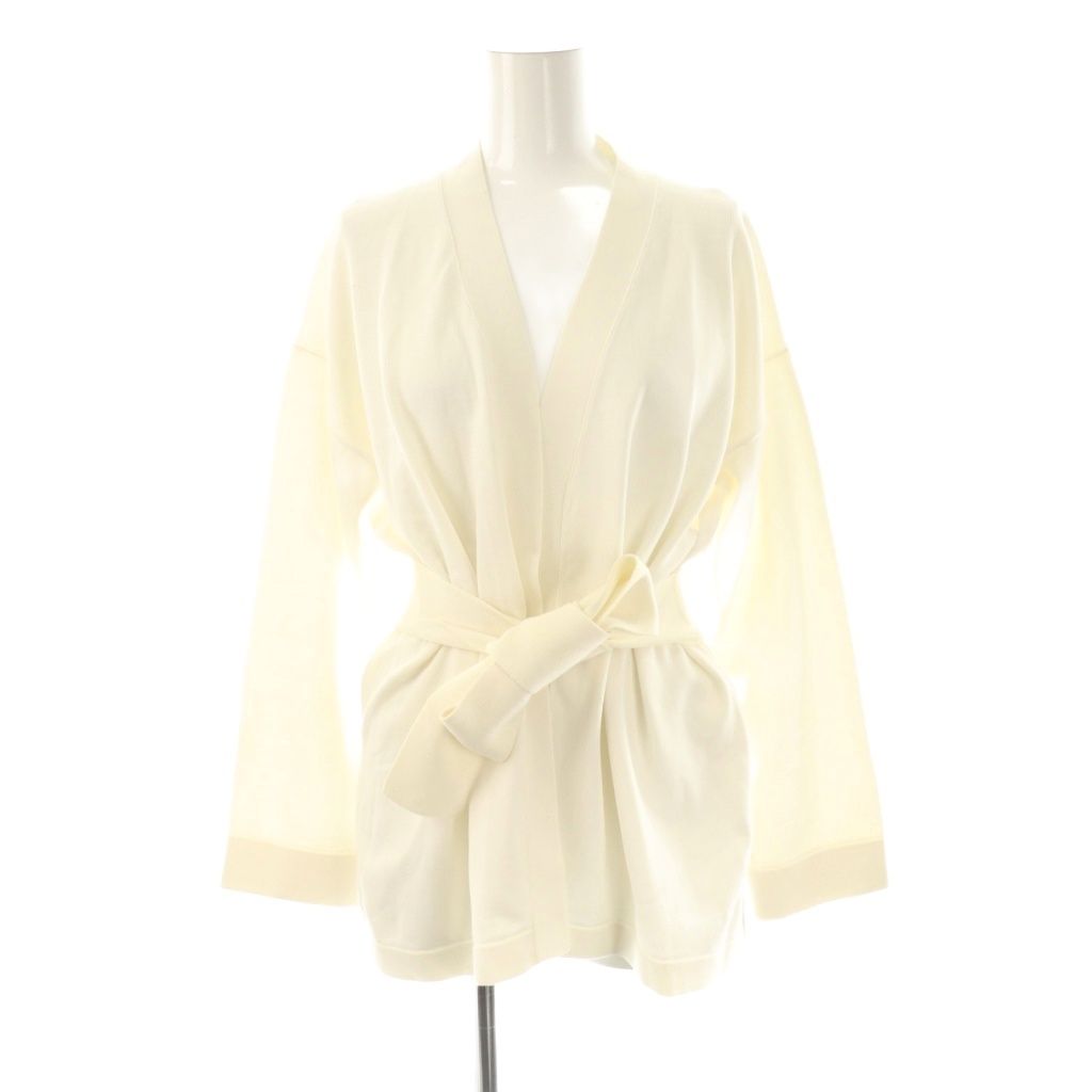 エブール ebure コットン カーディガン ニット オフホワイト ES OS