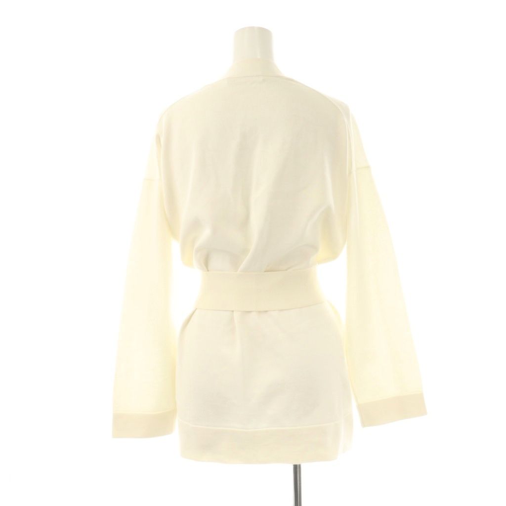 エブール ebure コットン カーディガン ニット オフホワイト ES OS