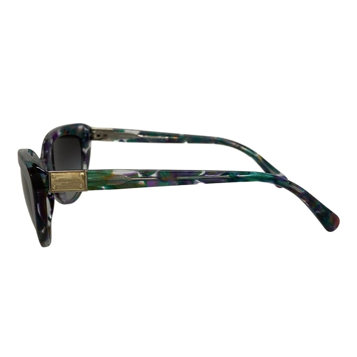 DOLCE-GABBANA ドルチェアンドガッバーナ サングラス DG 4194 ダークグレー×グリーン×マルチ マットフレーム