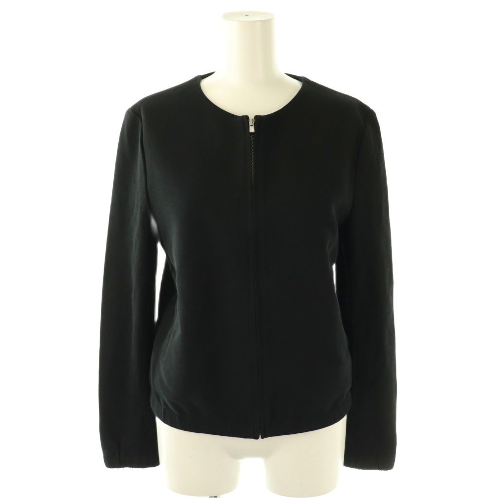 セオリー Theory コットン ジップアップ ノーカラージャケット