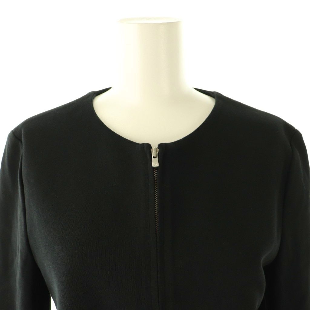 セオリー Theory コットン ジップアップ ノーカラージャケット