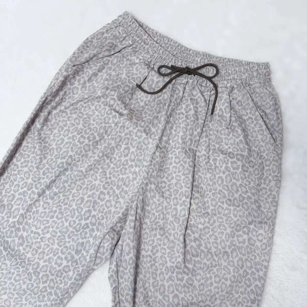 ichi 姉ギャル 姫ギャル パステル レオパード ワイド パンツ