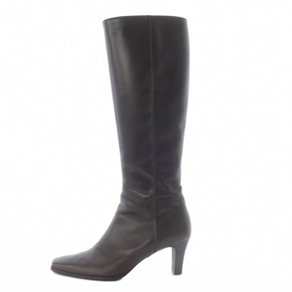 リーガル REGAL ブーツ ロング ハイヒール スクエアトゥ レザー 24cm