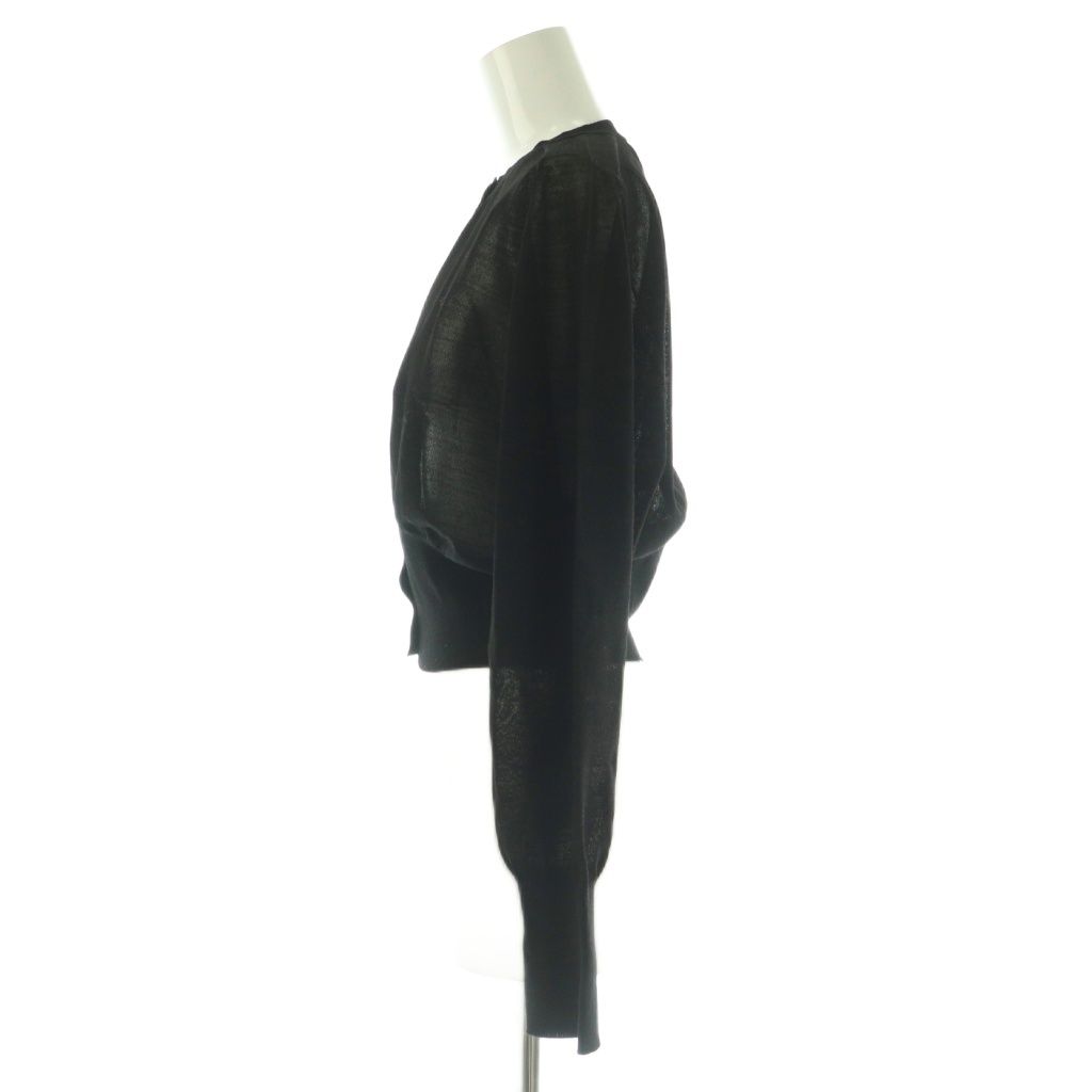  マルティニーク martinique 25 AW シアーウールカーディガン ニット 長袖 薄手 黒 NR OS カーディガン ボレロ アンサンブル トップス