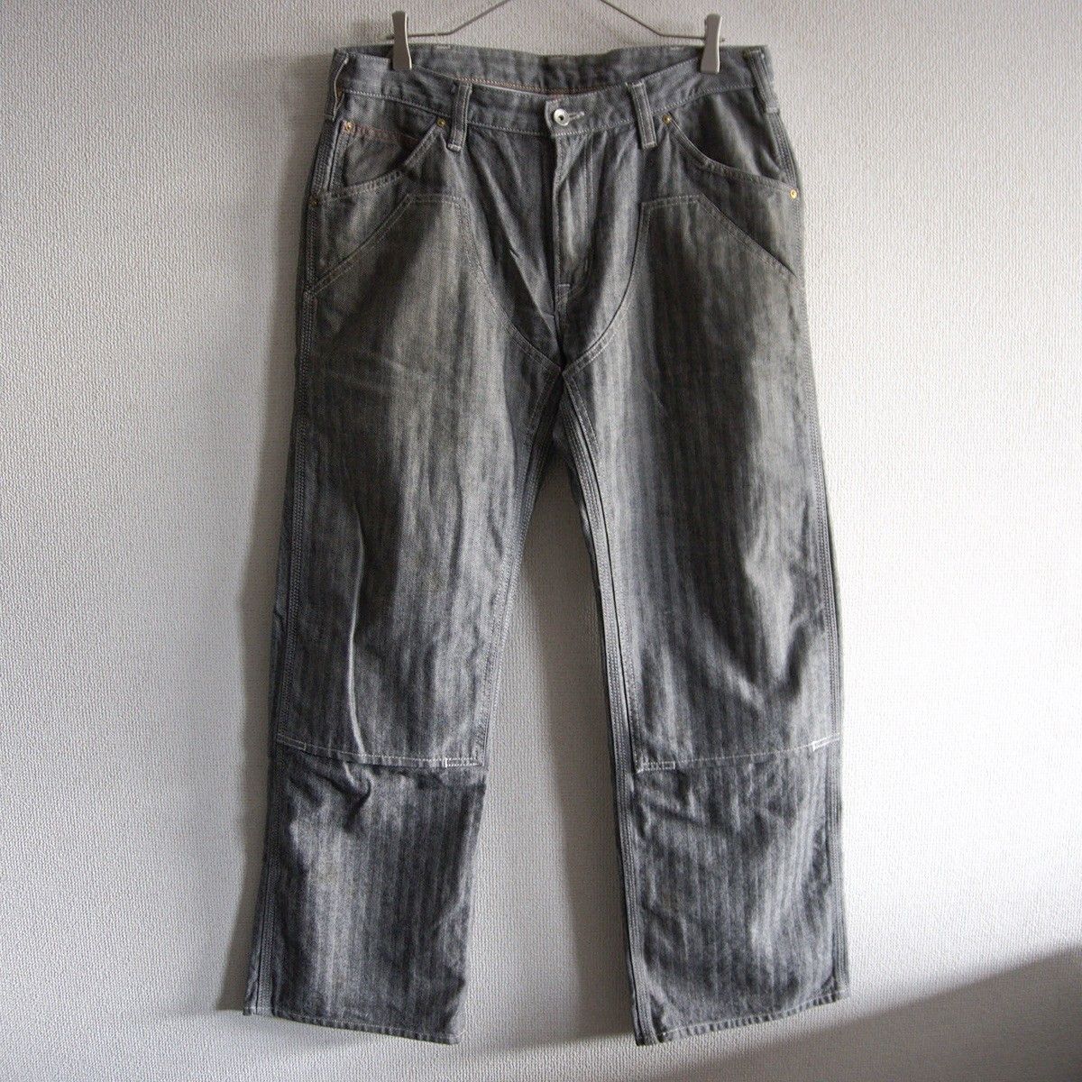 雰囲気抜群】IRON HEART【10.5oz ヘリンボーン ダブルニー ロガー