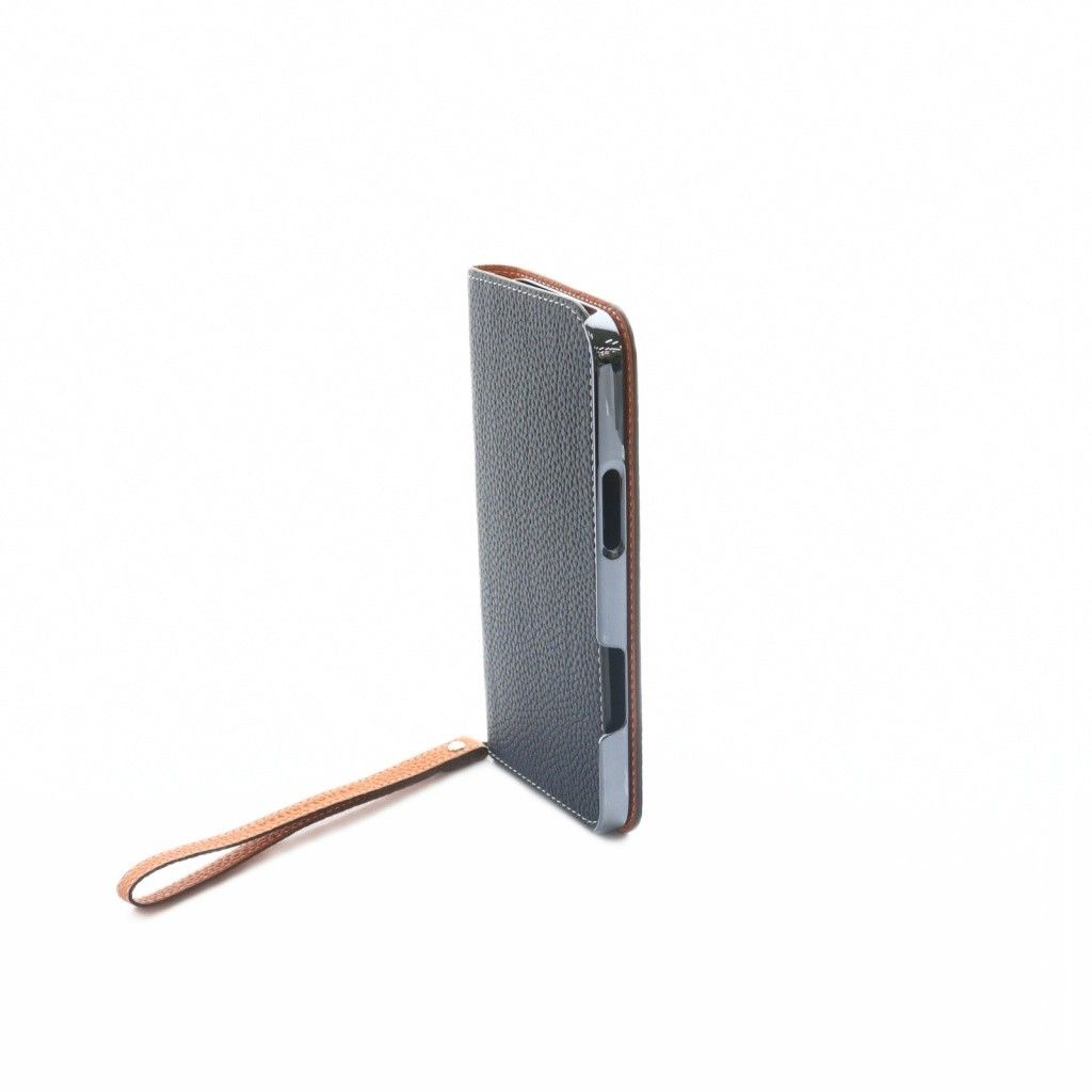 BONAVENTURA iPhone16proケース オレンジ & ネイビー BONAVENTURA iPhone16promax ネイビー x オレンジ BONAVENTURA ボナ