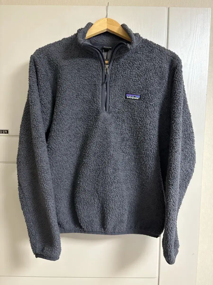M size patagonia パタゴニア ハーフジップアップ フリース 濃い チャコール