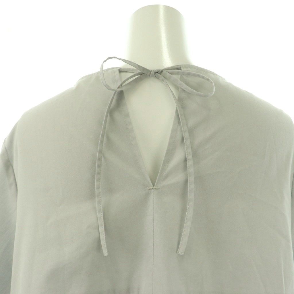 ヨリ yori ティアードロングブラウス 長袖 プルオーバー F ライト