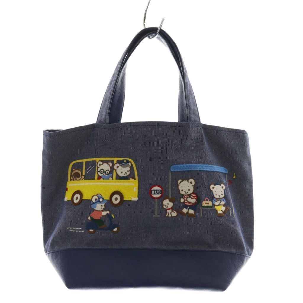 未使用品◎ ファミリア ハンドバッグ トートバッグ ワッペン ピアノ くま 犬 ファミリアのバッグに秋田犬 「可愛すぎる」とSNSで話題 ふるさと納税