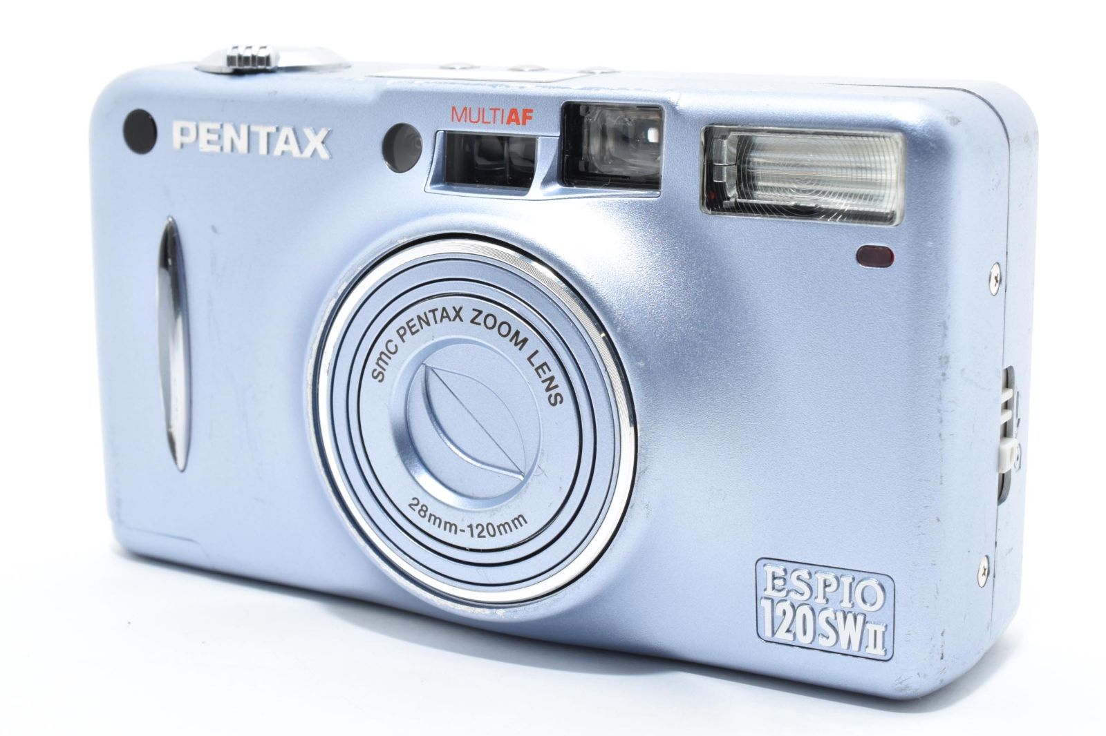 実写済 ペンタックス PENTAX ESPIO 120 SW II シルキーブルー コンパクトフィルムカメラ