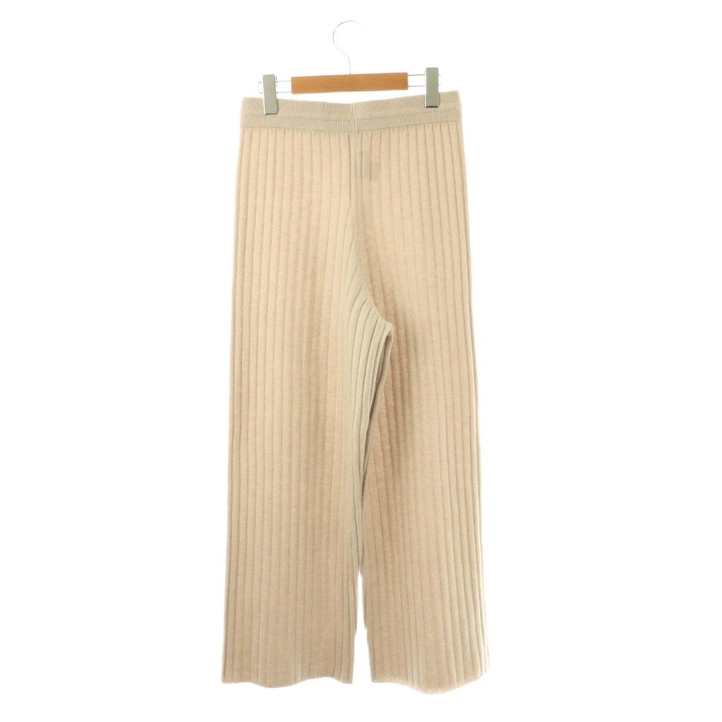 ヌキテパ NE QUITTEZ PAS! Knit Cashmere Pants カシミヤニットパンツ S ベージュ DO OS SH