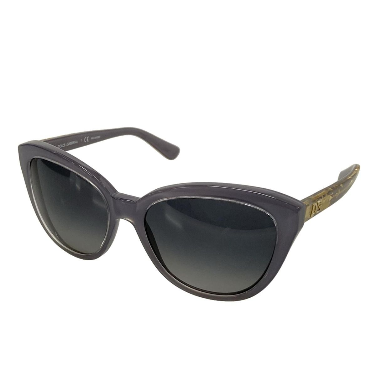 DOLCE-GABBANA ドルチェアンドガッバーナ サングラス ダークグレー×ライトパープル×ゴールド