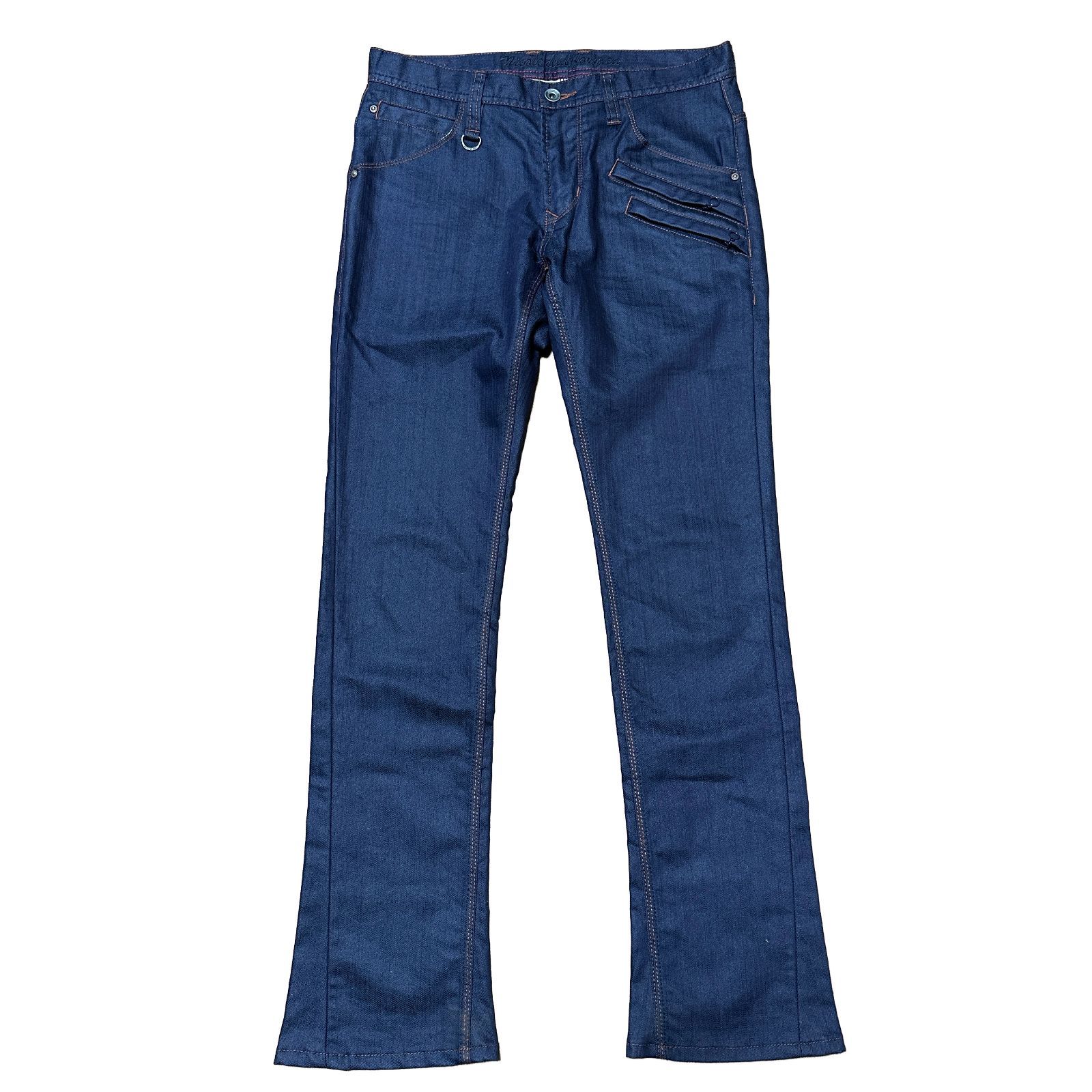 NICOLE CLUB FOR MEN 濃紺 スリム ブーツカットデニム インディゴ 