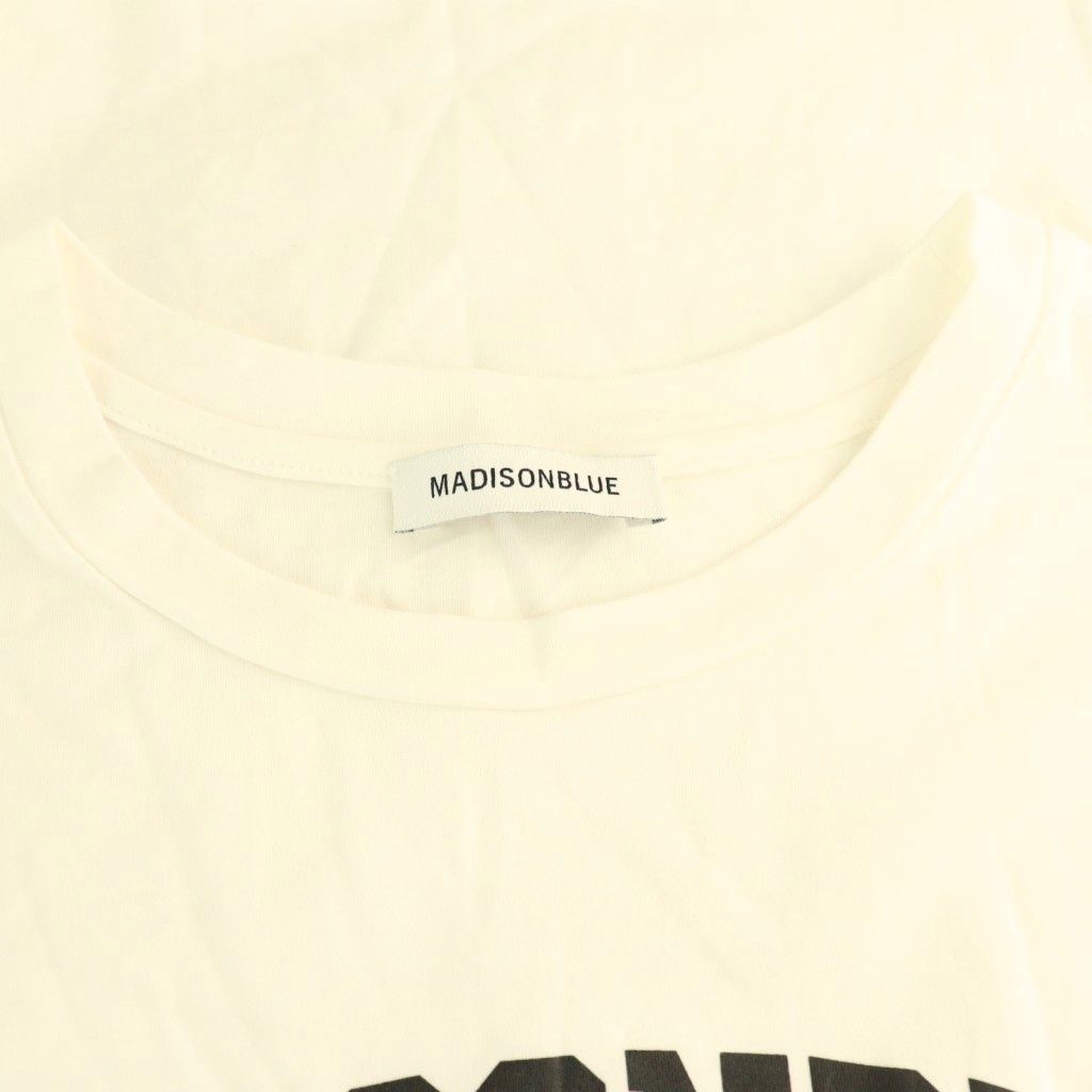 美品★MADISONBLUE マディソンブルー COLLEGE ロゴ Tシャツ マディソンブルー MADISONBLUE 25SS Tシャツ COLLEGE LOGO TEE