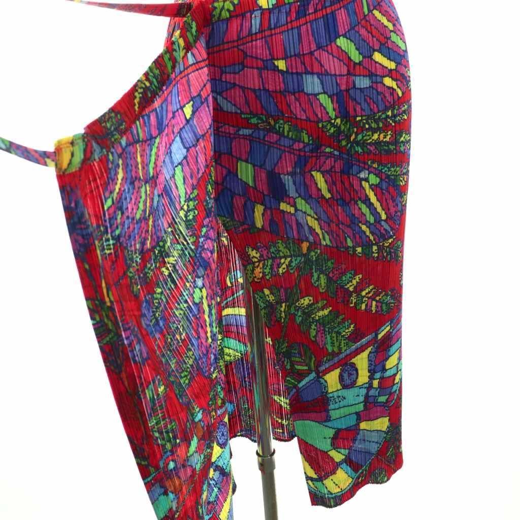プリーツプリーズ PLEATS PLEASE イッセイミヤケ プリーツ 総柄ラップ