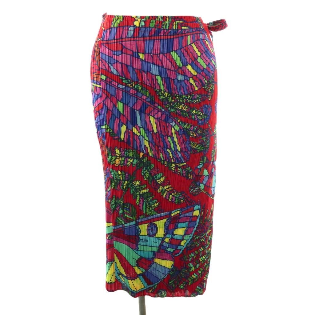 プリーツプリーズ PLEATS PLEASE イッセイミヤケ プリーツ 総柄ラップ