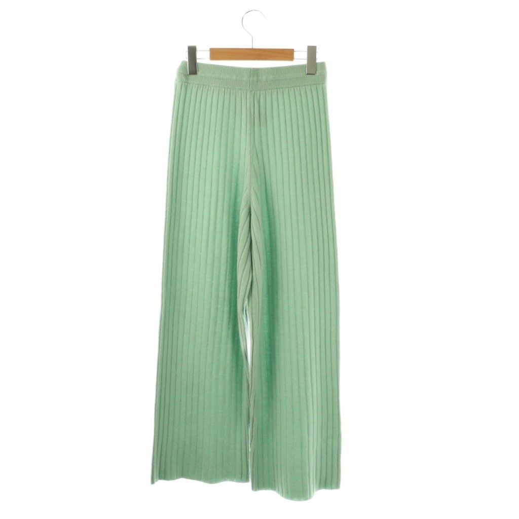 ヌキテパ NE QUITTEZ PAS! Knit Cashmere Pants カシミヤニットパンツ S ミントグリーン DO OS SH