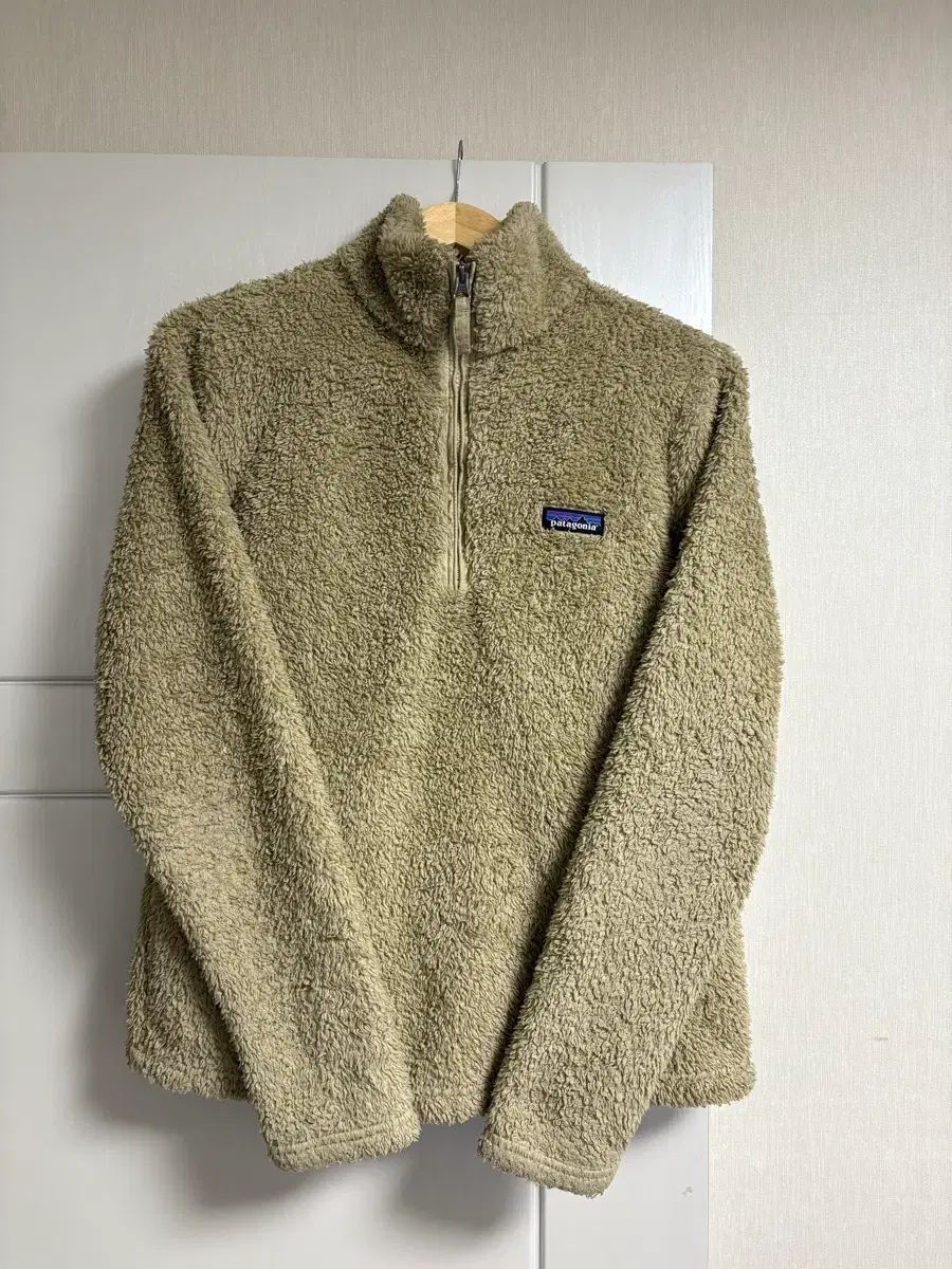 M size patagonia パタゴニア ハーフジップアップ フリース DARK BEIGE