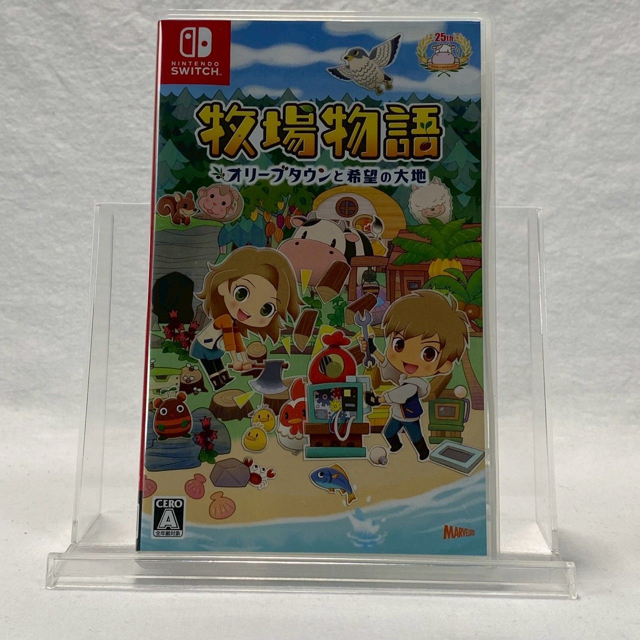 【美品】牧場物語/オリーブタウンと希望の大地/Nintendo/Switch/ソフト/特典チラシ付き/動作確認済/No.4536