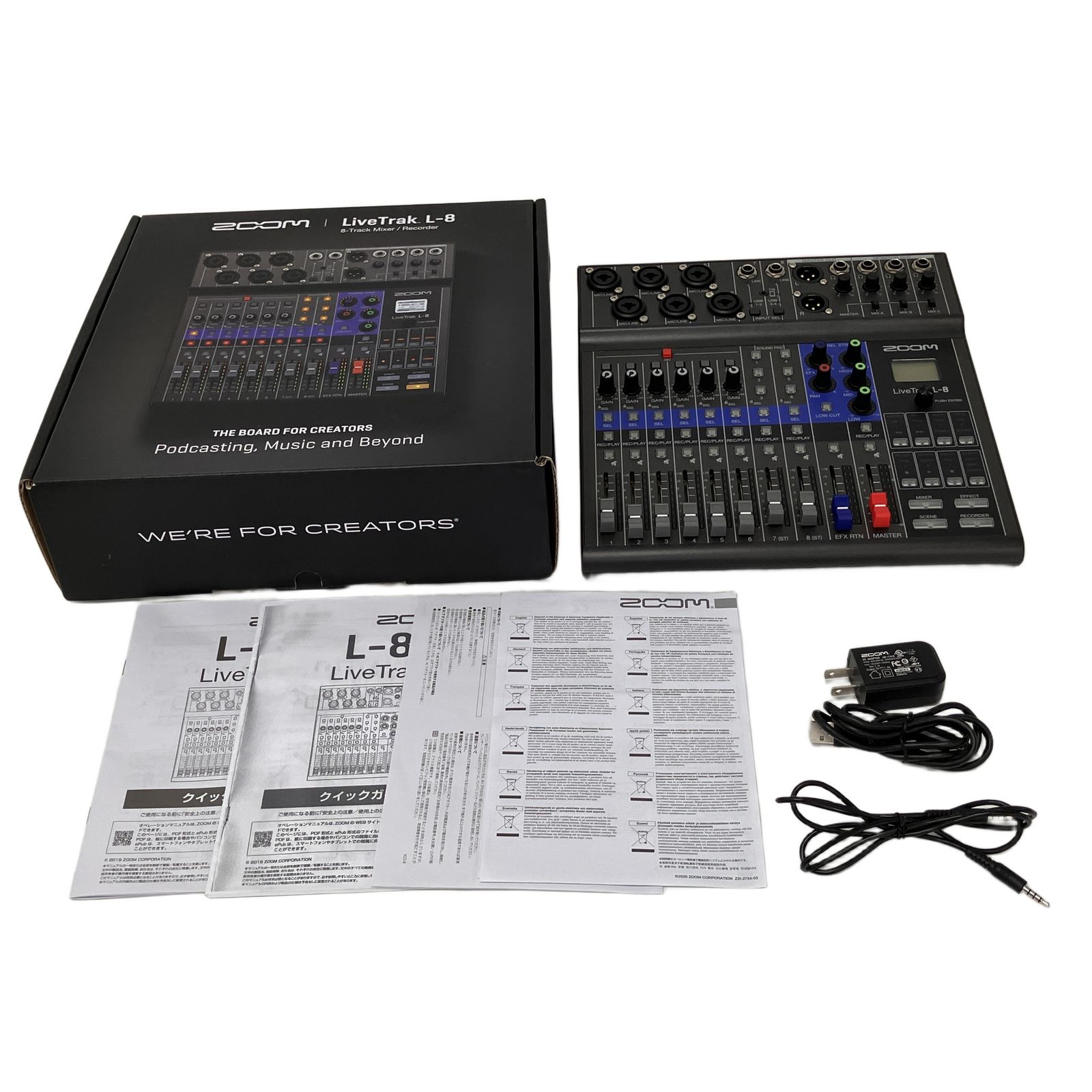 Zoom LiveTrak L-8 デジタル ミキサー オーディオ 音響機材 中古 良好