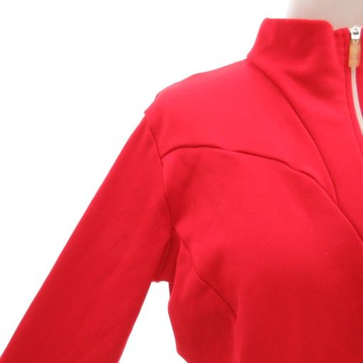 【美品】カステリ　裏起毛ハーフジップサイクルジャージ　L カステリ castelli サイクルジャージ ハーフジップ ロゴ 裏起毛 M 赤