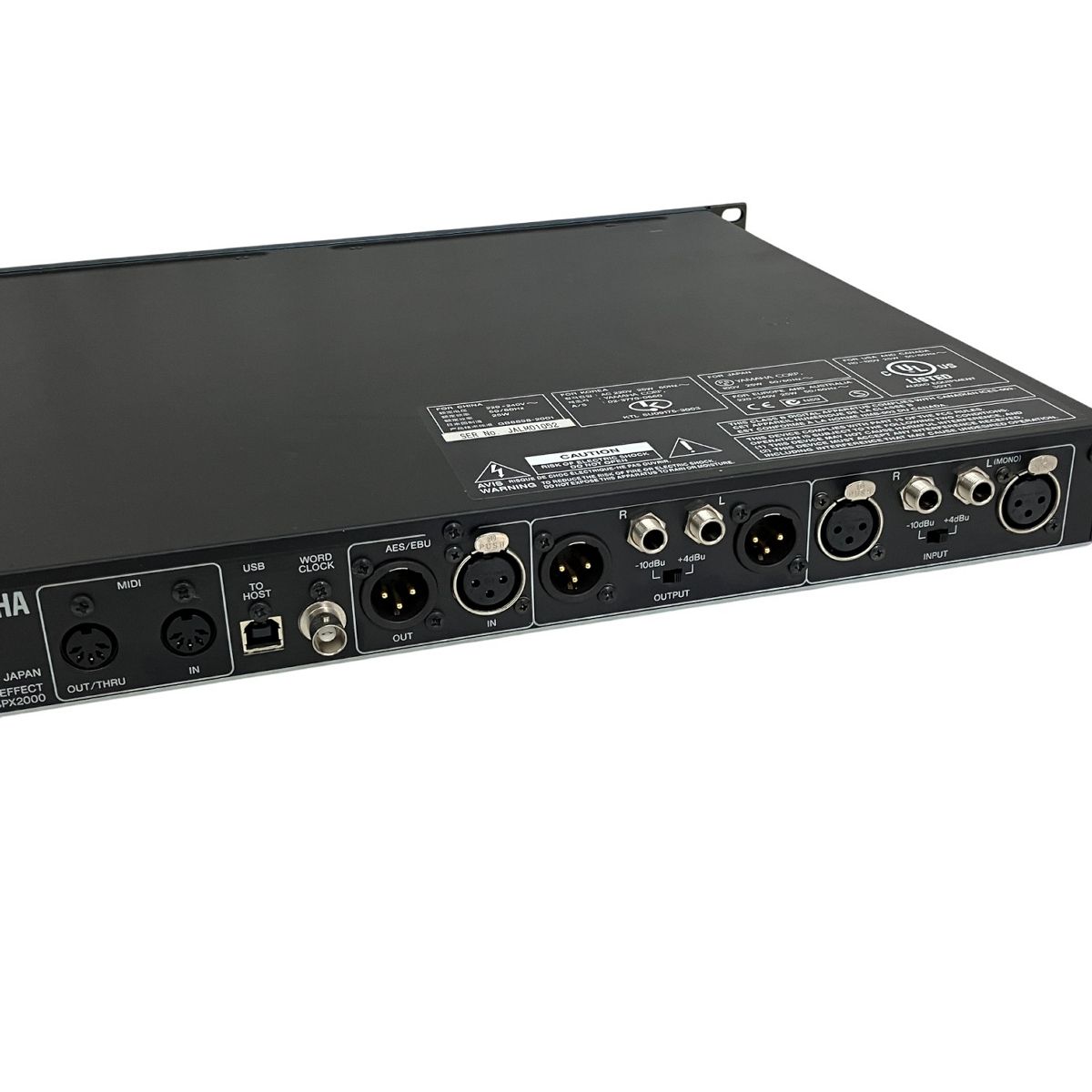 YAMAHA SPX2000 マルチエフェクトプロセッサー 音響機器 中古