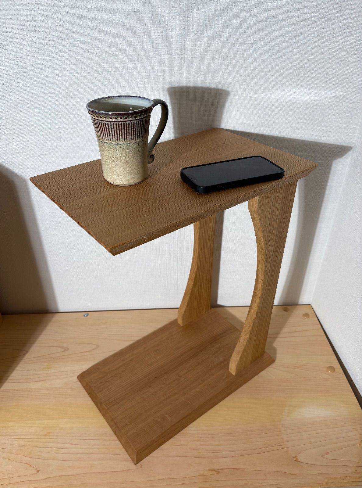 マルチサイドテーブル オーク無垢材