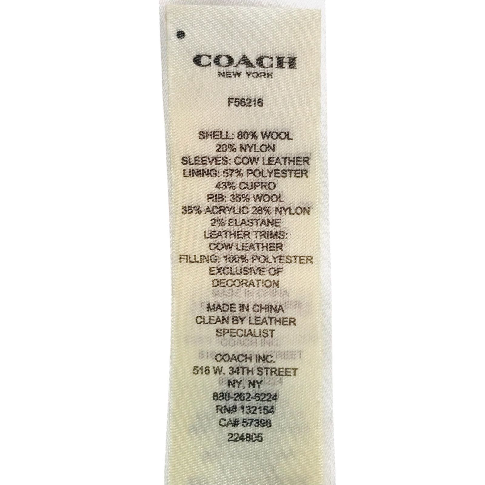 美品☆COACH・コーチ レディース マルチワッペン付き レザー切替し 