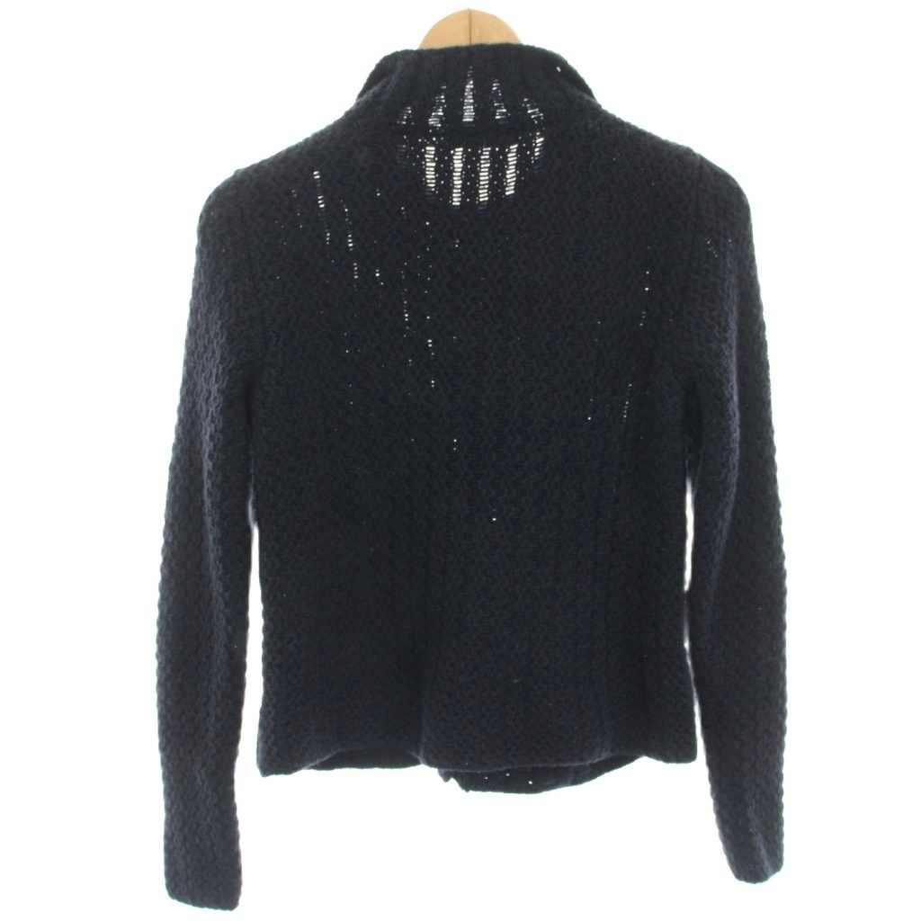 ザノーネ ZANONE ニットカーディガン 長袖 ウール 42 紺 ネイビー EZAN-9-651 NO-12 HN