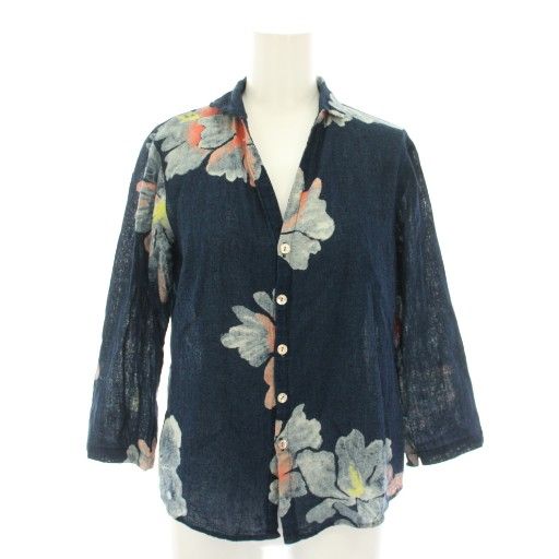 パラスパレス Pallas Palace シャツ ブラウス オープンカラー 七分袖