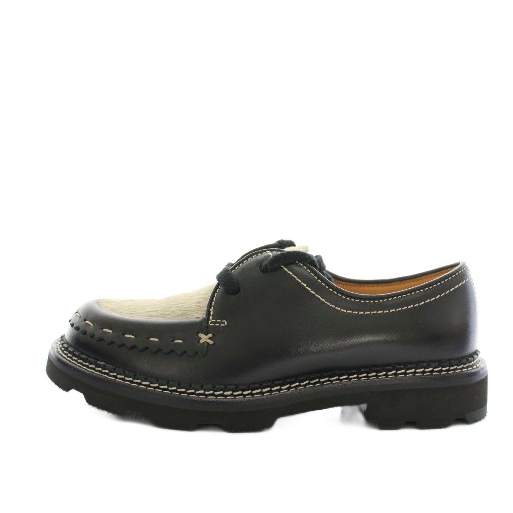 リーガル REGAL チロリアンタイプシューズ カジュアルシューズ レザー ハラコ き 23 黒 ブラック ベージュ NC 22 C F 13 N YT