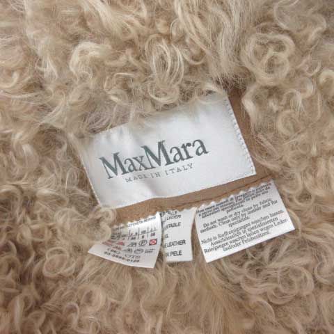 マックスマーラ MAX MARA 最高級ライン 白タグ ムートンコート ロング