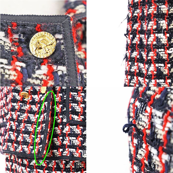 CHANEL シャネル ヴィンテージ セットアップ ウールツイード 20630